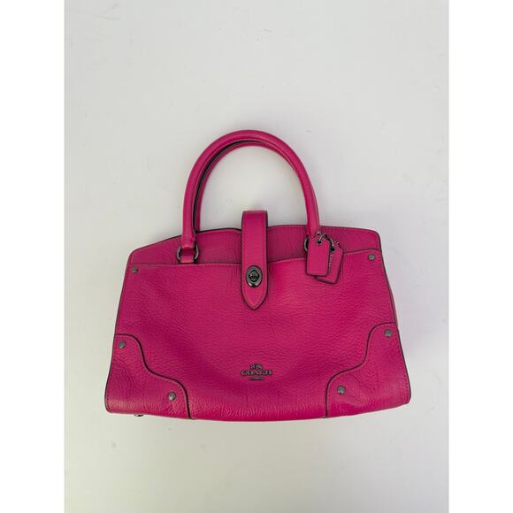 Coach Mini Mercer 24 Satchel - Pink Grain Leather - Picture 2 of 7